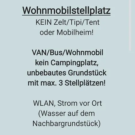 - Wohnmobilstellplatz In Der Seenplatte Camping Carpin